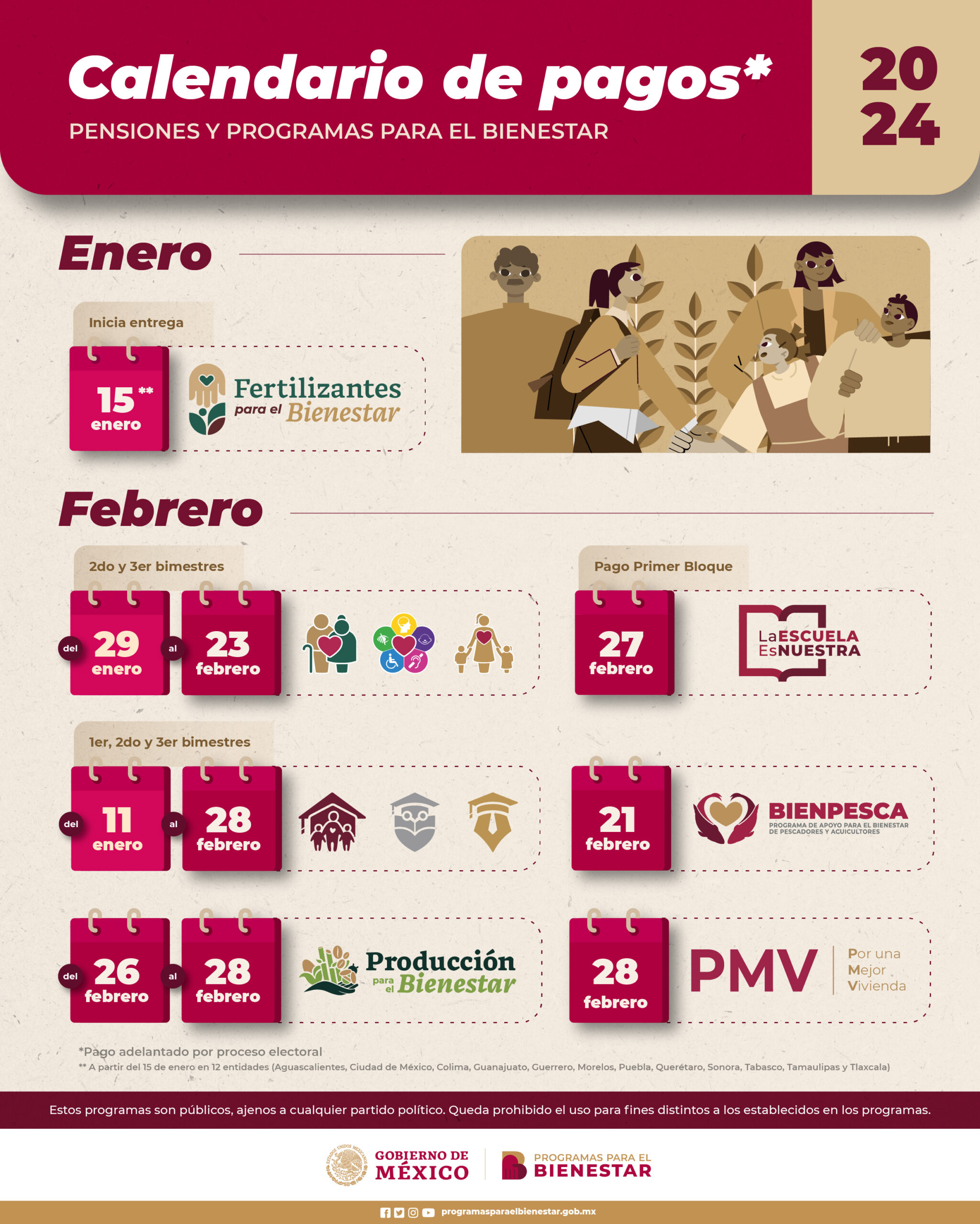 Calendario programas 2024