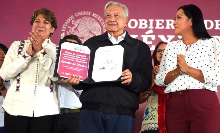 Estado de México firma acuerdo de universalidad de la Pensión para Personas con Discapacidad