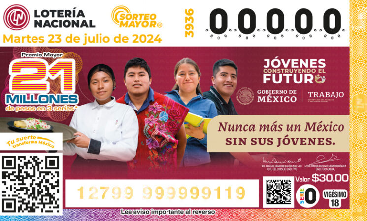 Jóvenes Construyendo el Futuro celebra su quinto aniversario con billete de lotería