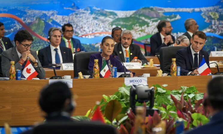 Presidenta Sheinbaum plantea a G20 destinar 1% del gasto militar a un programa mundial Sembrando Vida