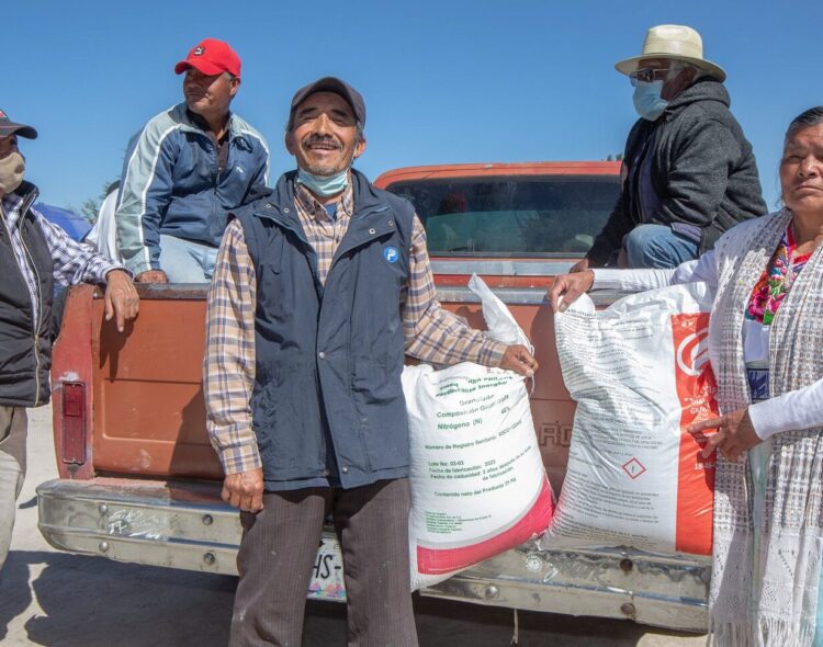 Fertilizantes para el Bienestar alcanza 89% de su meta anual: 1.9 millones de productores